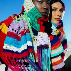 Ensemble Pull Court & Écharpe Éclat Bohème